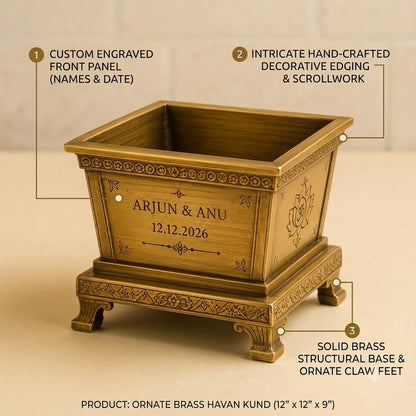 Personalized Bronze Havan Kund