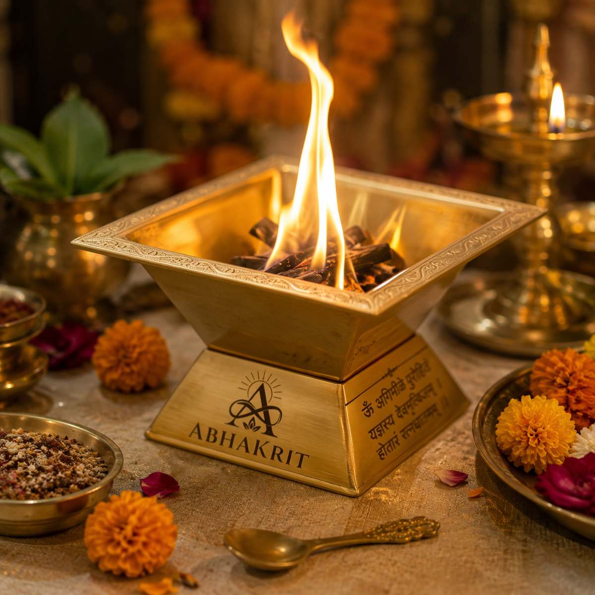 Premium Brass Agnihotra Havan Kund