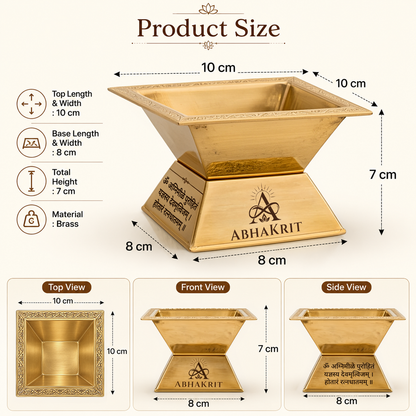 Premium Brass Agnihotra Havan Kund