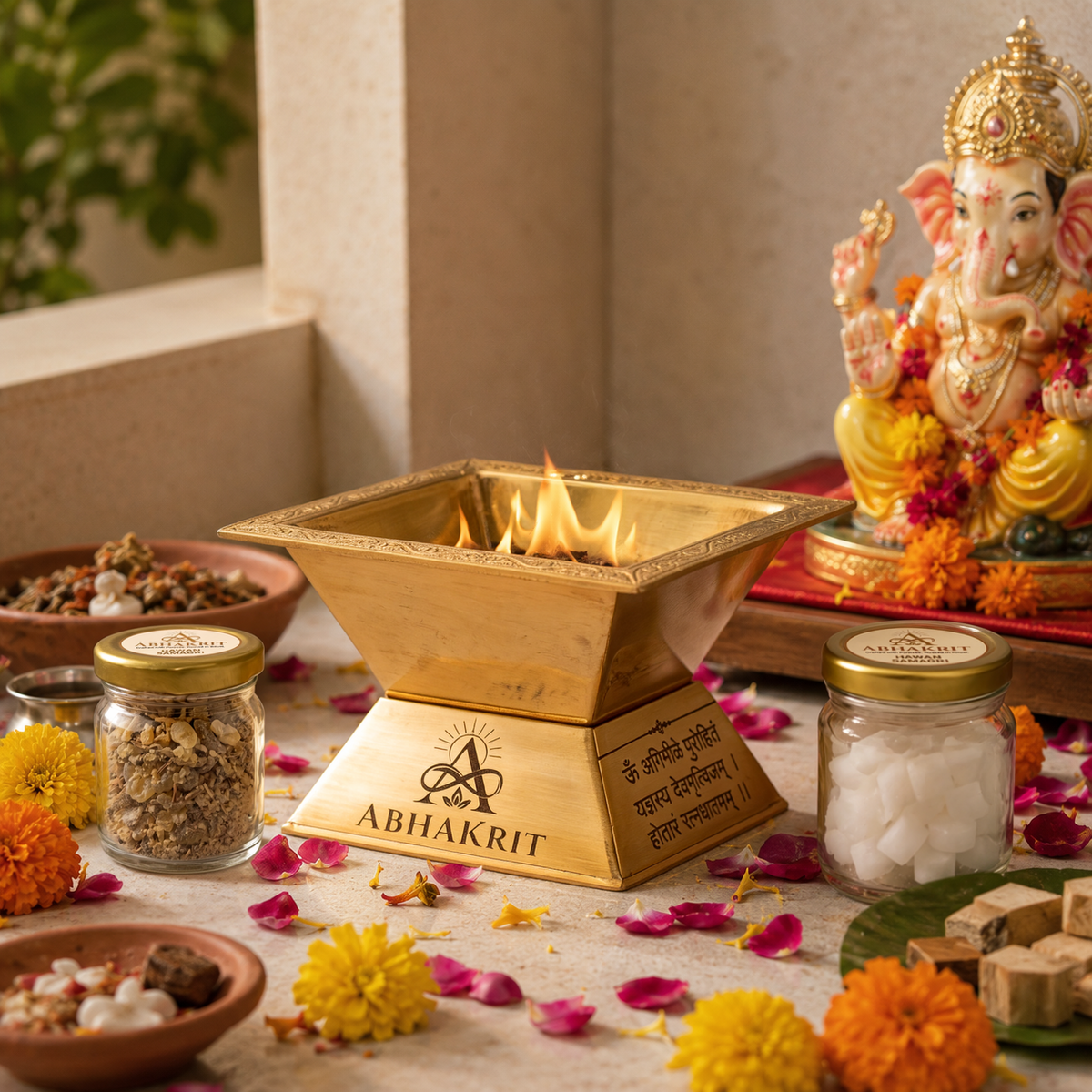 Premium Brass Agnihotra Havan Kund