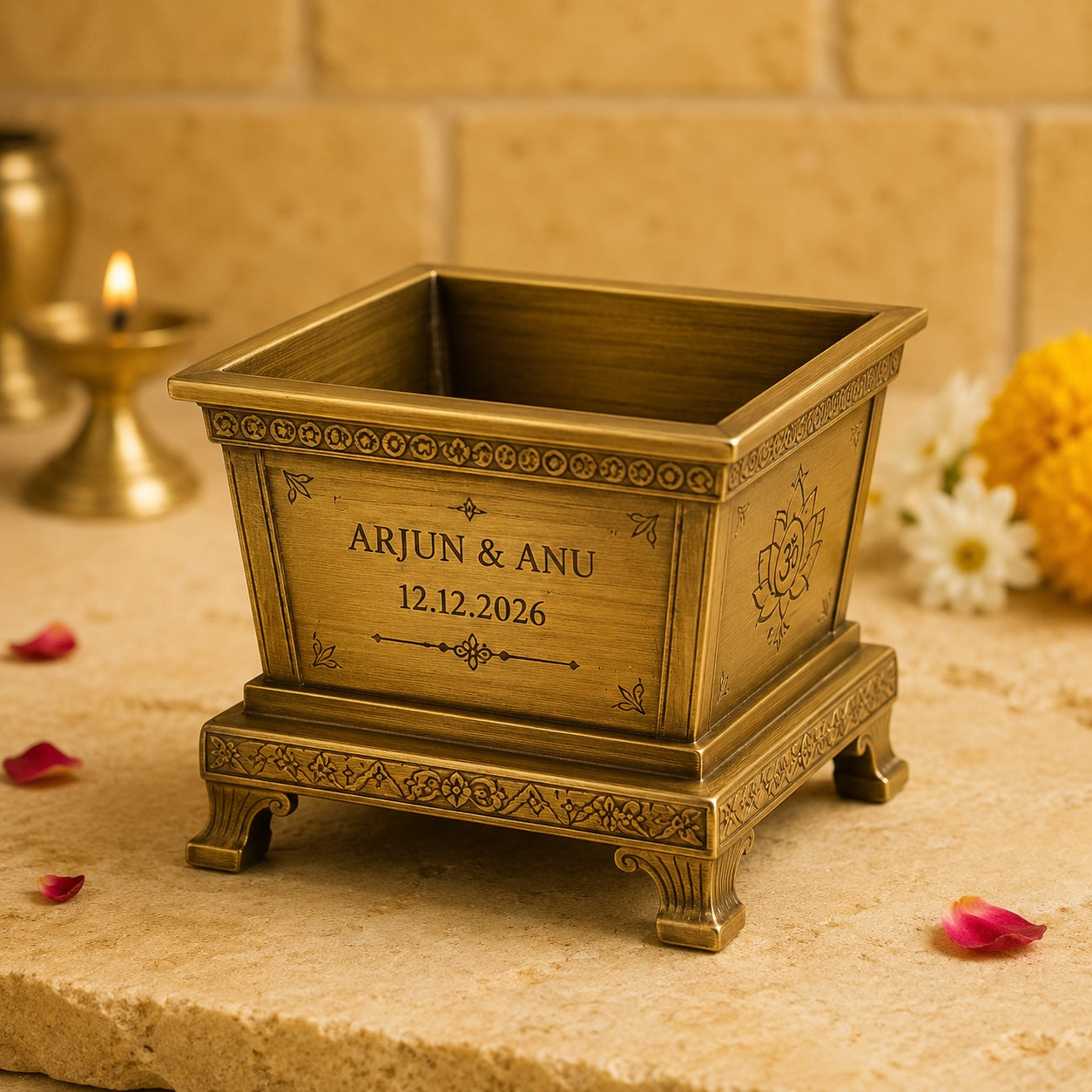 Personalized Bronze Havan Kund