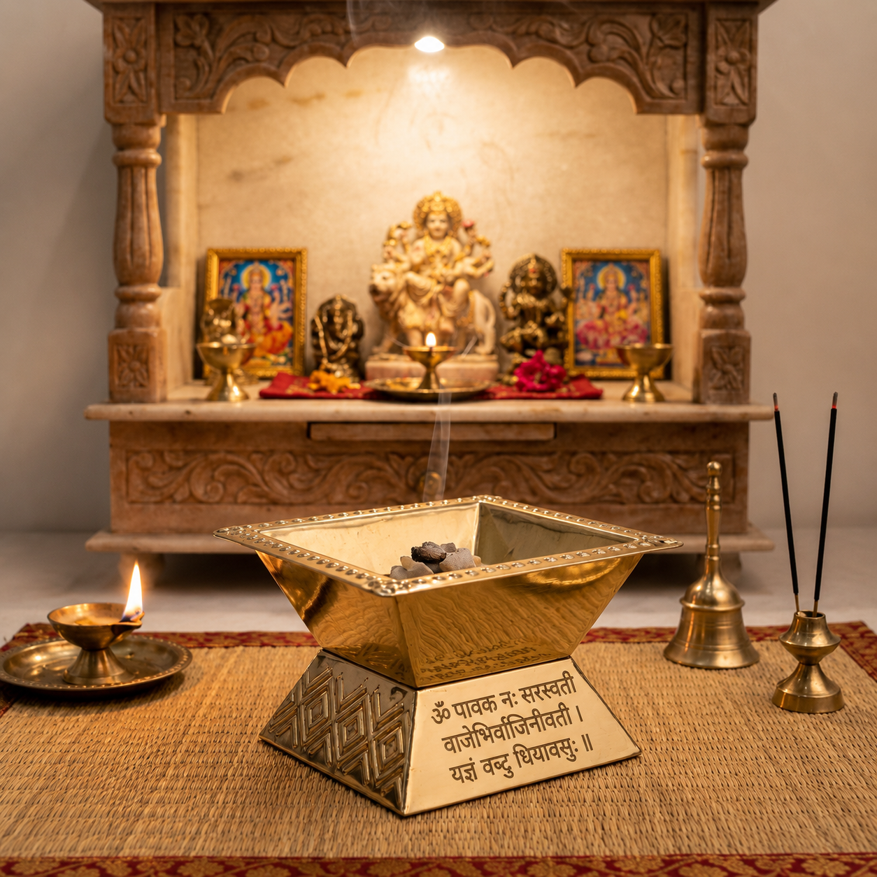 Premium Brass Agnihotra Havan Kund