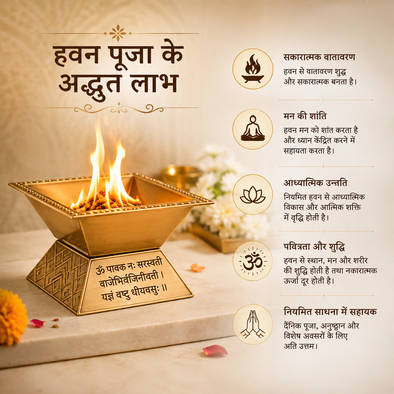 Premium Brass Agnihotra Havan Kund