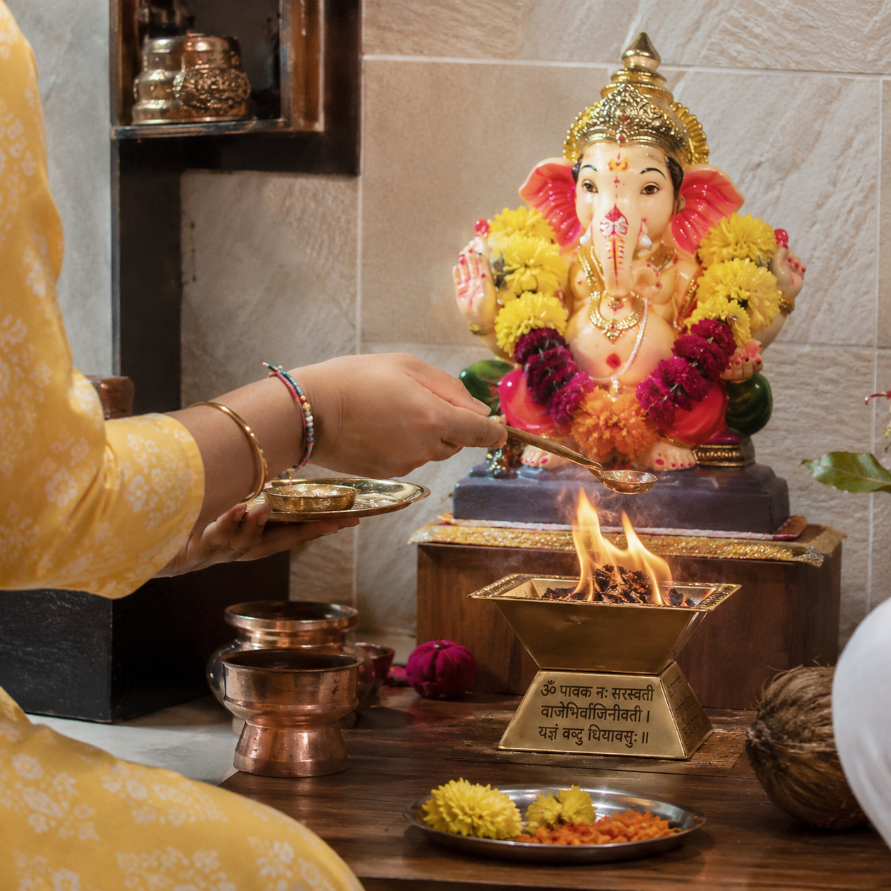 Premium Brass Agnihotra Havan Kund