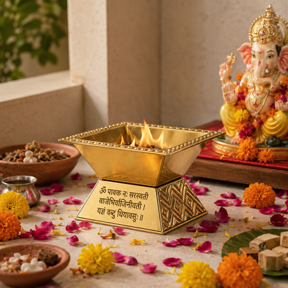 Premium Brass Agnihotra Havan Kund
