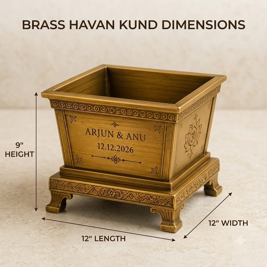 Personalized Bronze Havan Kund