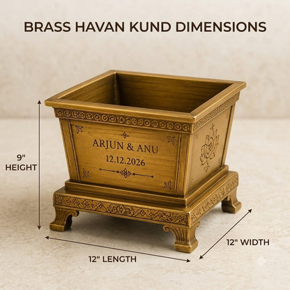 Personalized Bronze Havan Kund