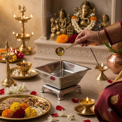 Stainless Steel Havan Kund