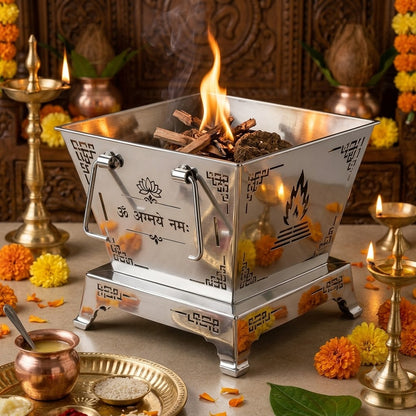 Personalized Stainless Steel Havan Kund